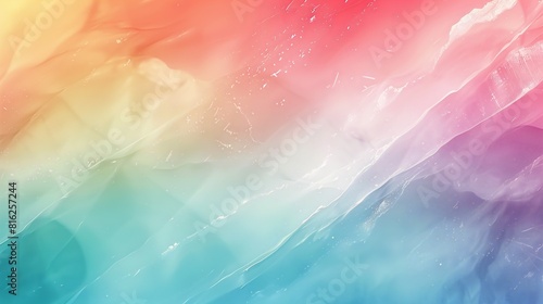 Fototapeta Naklejka Na Ścianę i Meble -  rainbow pastel abstract background desktop wallpaper rainbow banner pride month background colorful shapes