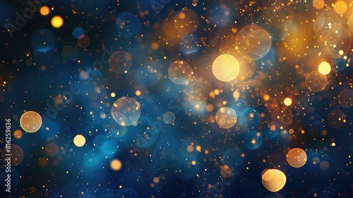 Abstract background featuring Bokeh lights