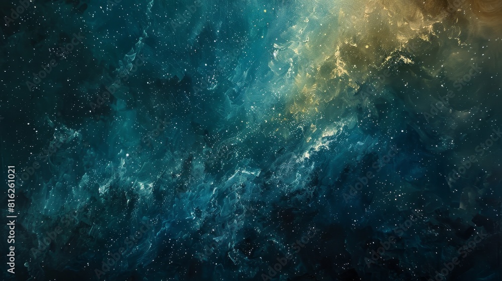 A night sky scene, with the Milky Way stretching across the canvas A night sky scene, with the Milky Way stretching across the canvas