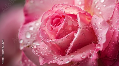 A close-up of a stunning pink rose