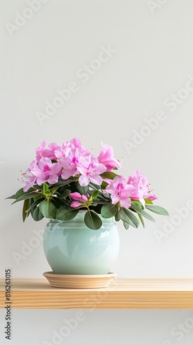 Azalea flower background with copy space.