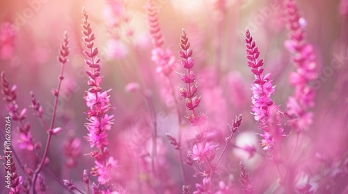 Attractive pink Calluna photo