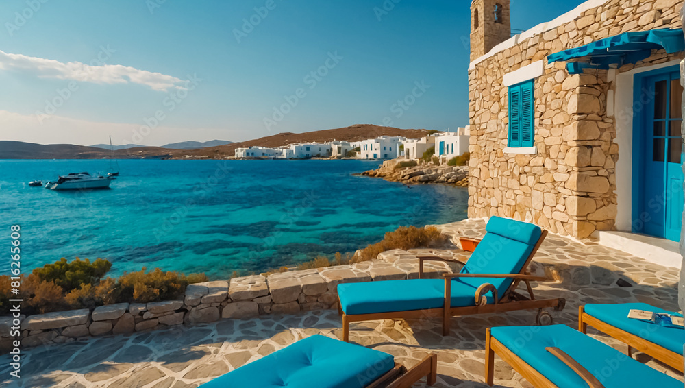 Obraz premium Stunning Paros Greece leisure