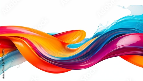 abstract colorful background with splashes and waves