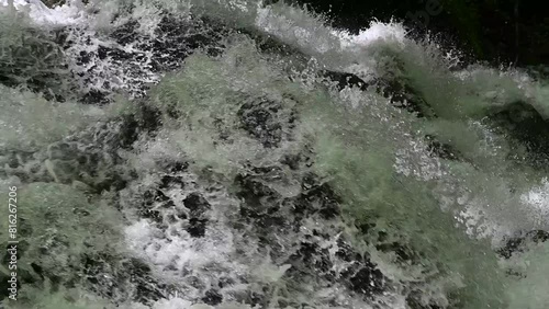 Wallpaper Mural A beautiful waterfall in the mountain. Slow motion. Torontodigital.ca