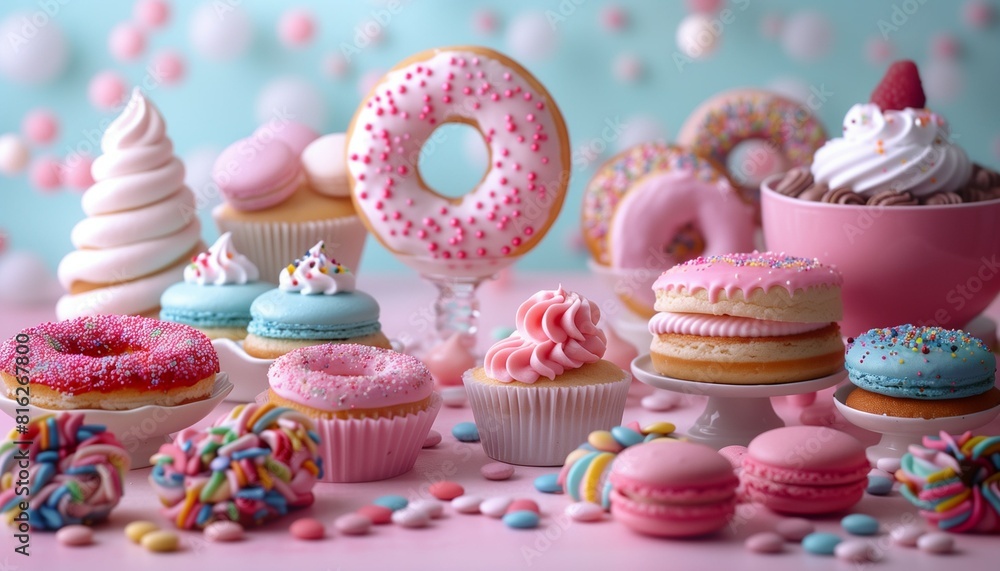 cupcake with pink frosting and sprinkles cupcake with pink frosting and sprinkles
