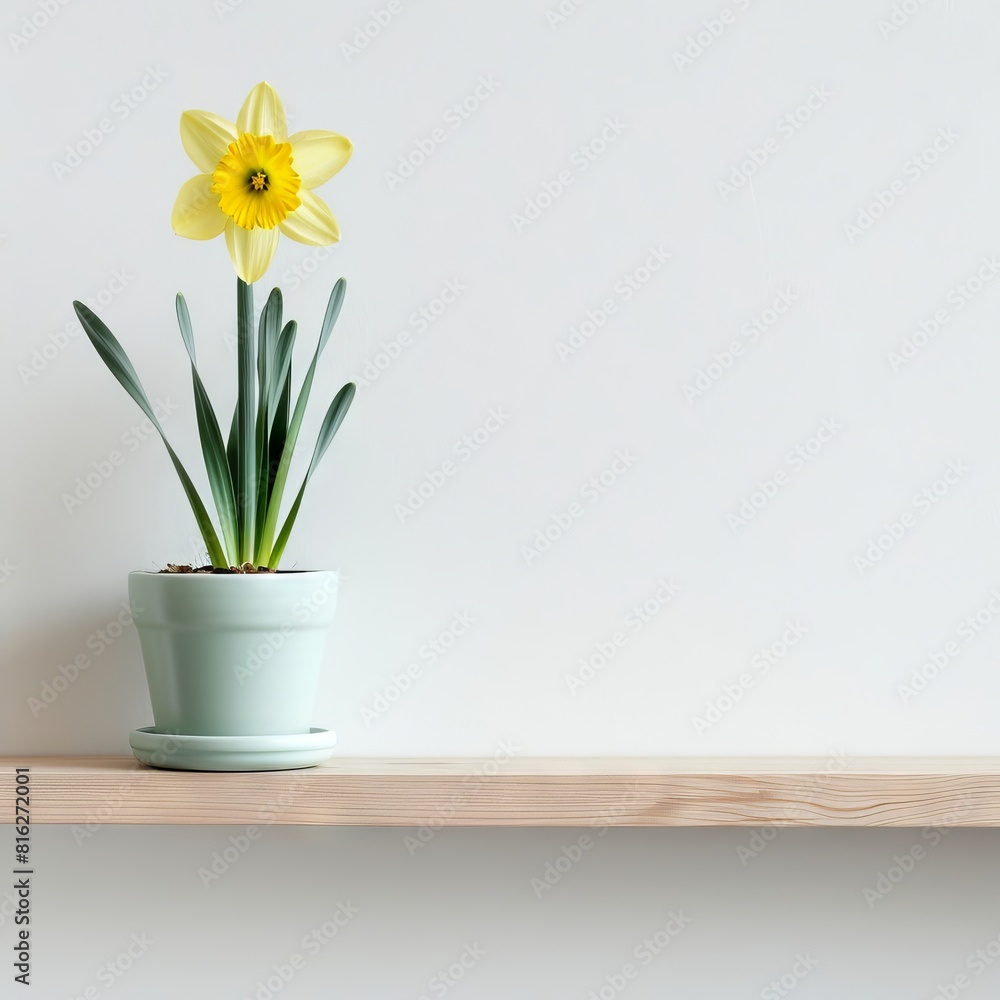 Daffodil background with copy space. Daffodil background with copy space.