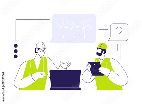 Environmental consultancy abstract concept vector illustration.