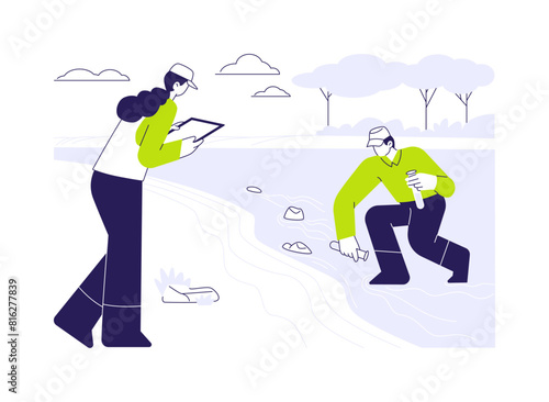 Manage environmental restoration project abstract concept vector illustration.