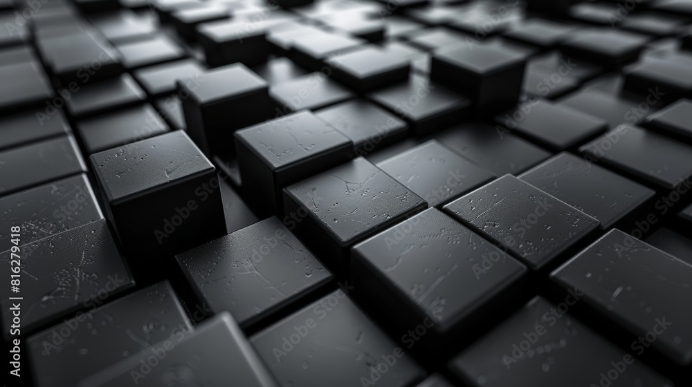 Dark glossy tiles texture with water droplets Dark glossy tiles texture with water droplets