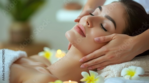 Relaxing Facial Massage at Luxury Spa