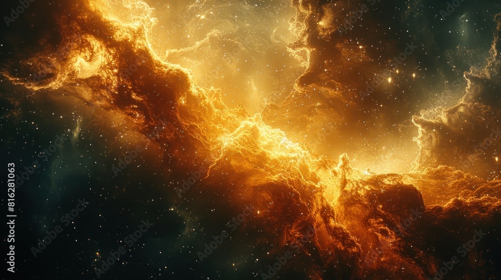 Fototapeta premium Colorful outer space galaxy cloud nebula view background. universe science.