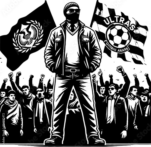 Ultras casual Hooligan Football Fans Vector HD