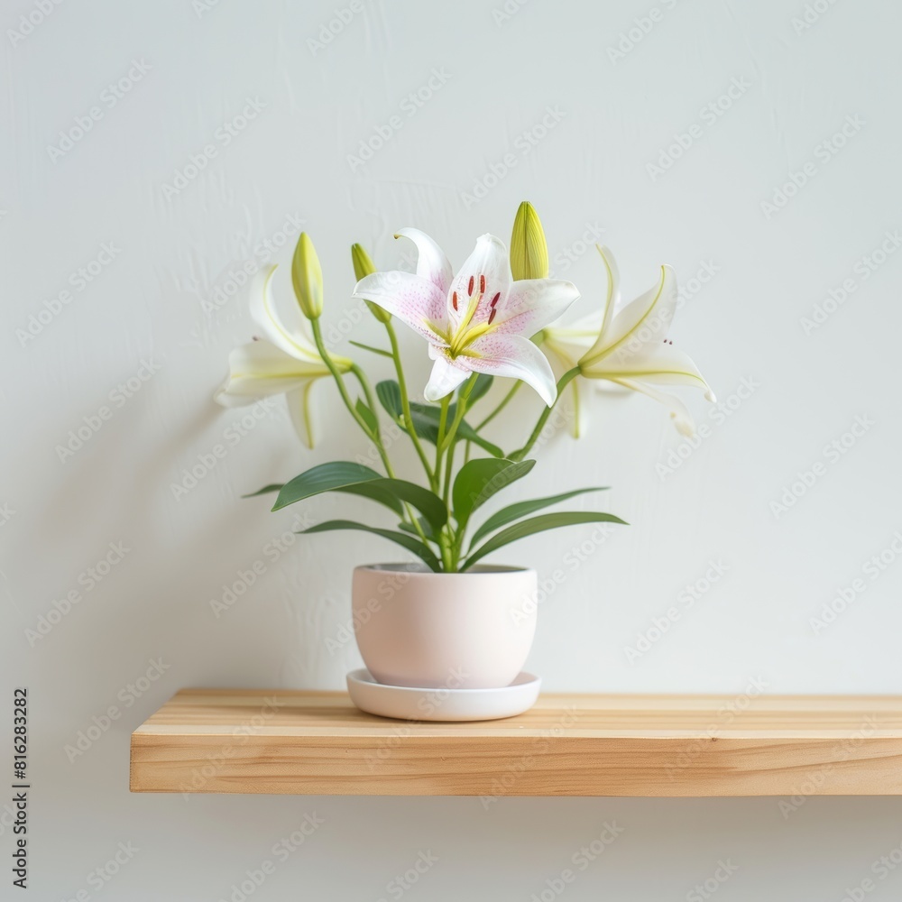 Lily background with copy space. Lily background with copy space.