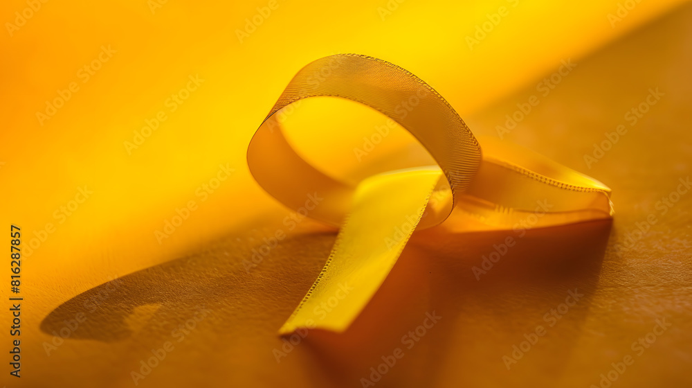 Yellow September Suicide prevention day Childhood Sarcoma bone and bladder cancer Awareness month Yellow Ribbon for supporting people life and illness Healthcare and World cancer day c : Generative AI Yellow September Suicide prevention day Childhood Sarcoma bone and bladder cancer Awareness month Yellow Ribbon for supporting people life and illness Healthcare and World cancer day c : Generative AI