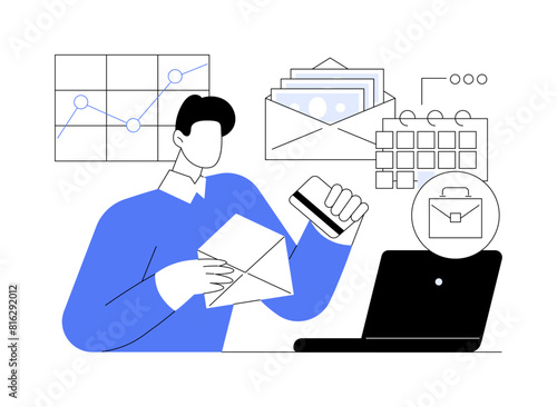 Payroll isolated cartoon vector illustrations.