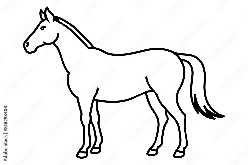 horse vector silhouette illustration horse vector silhouette illustration