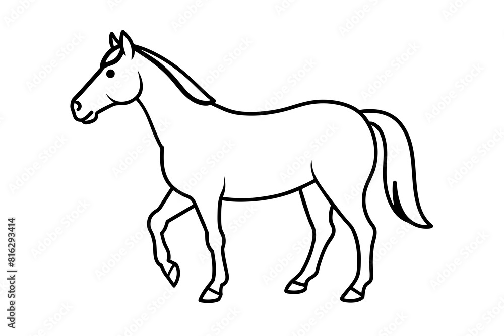 horse vector silhouette illustration horse vector silhouette illustration