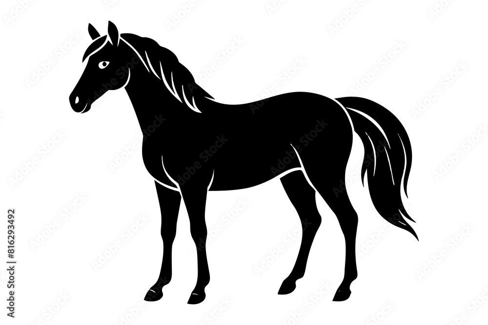 horse vector silhouette illustration horse vector silhouette illustration