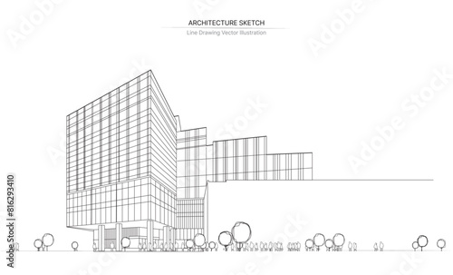 Architecture line drawing.
...