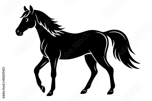 horse vector silhouette illustration © Shiju Graphics