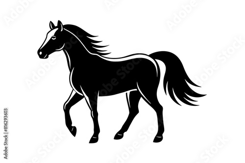 horse vector silhouette illustration