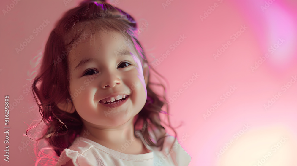 Happy 4 years old latin girl : Generative AI Happy 4 years old latin girl : Generative AI