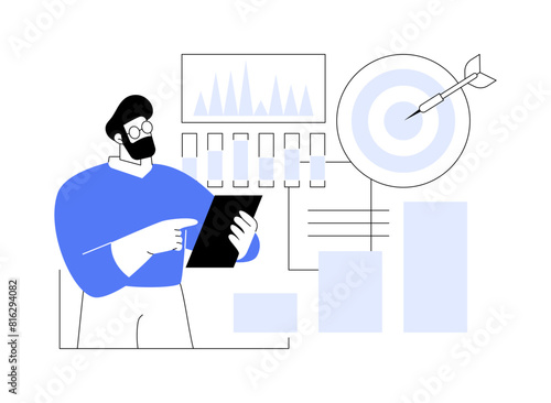 Portfolio manager isolated cartoon vector illustrations.