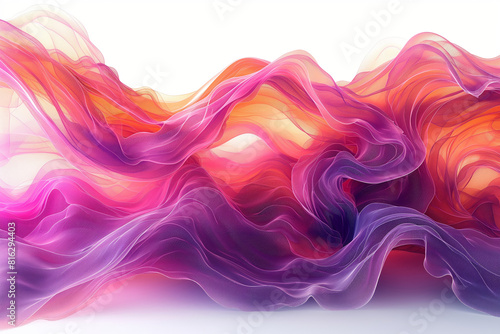 Vibrant abstract swirling waves of colors