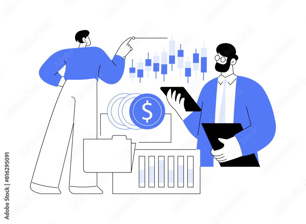 Investing in a hedge fund isolated cartoon vector illustrations. Investing in a hedge fund isolated cartoon vector illustrations.