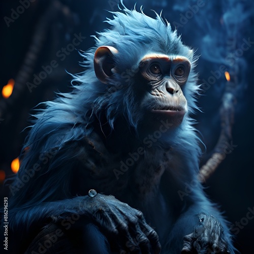 The blue monkey 