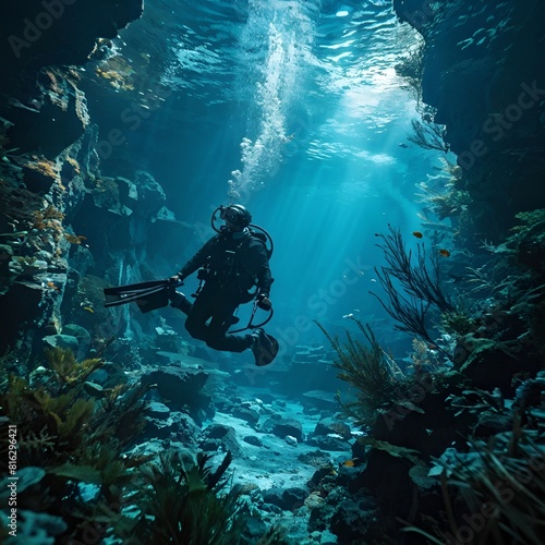 Wallpaper Mural Diver  Torontodigital.ca