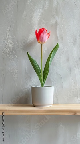 Tulip background with copy space.