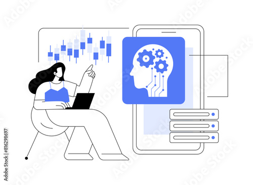 Trading bot isolated cartoon vector illustrations.