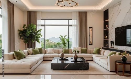 Elegant Property Showcase High-Resolution Imagery of Modern Living Room Decor © Rameezkrx