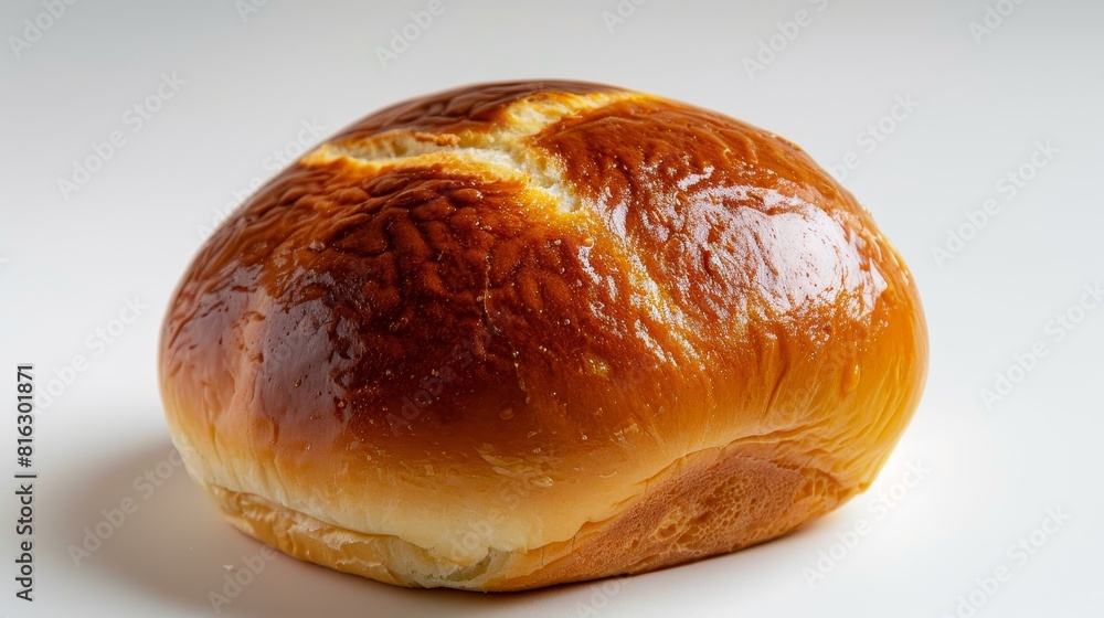 Intimate view of a soft and fluffy brioche bun, highlighting its rich, buttery, and elegant golden exterior, perfect for ads, isolated background Intimate view of a soft and fluffy brioche bun, highlighting its rich, buttery, and elegant golden exterior, perfect for ads, isolated background