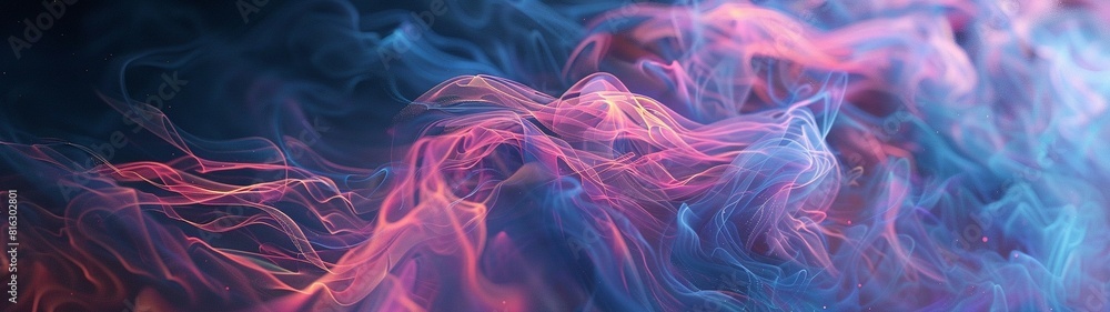 Obraz premium Colorful 3d background with smoke