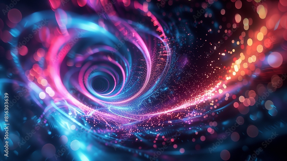 Abstract 3D background with colorful swirl Abstract 3D background with colorful swirl