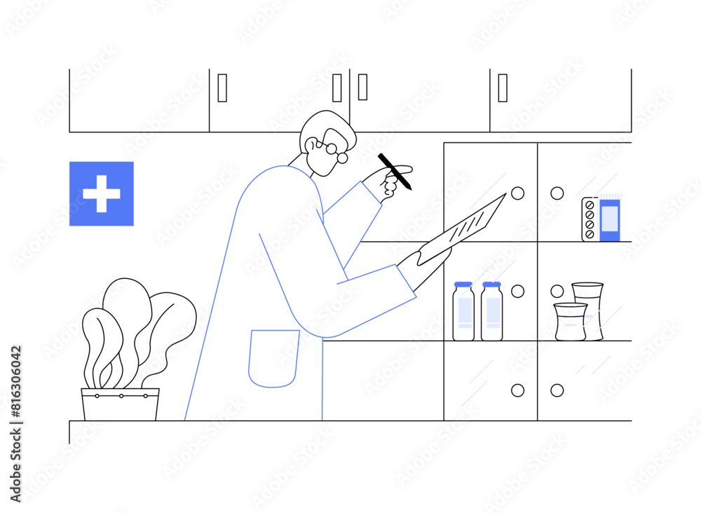 Pharmacist abstract concept vector illustration. Pharmacist abstract concept vector illustration.