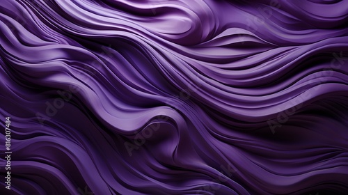 This close-up photo of a purple wave pattern on a black background is a mesmerizing and vibrant display of color and movement. The swirling purple waves create a sense of depth and energy