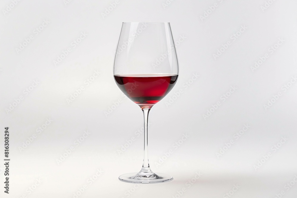 Elegant Wine Glass Display with Red Wine Sample Elegant Wine Glass Display with Red Wine Sample