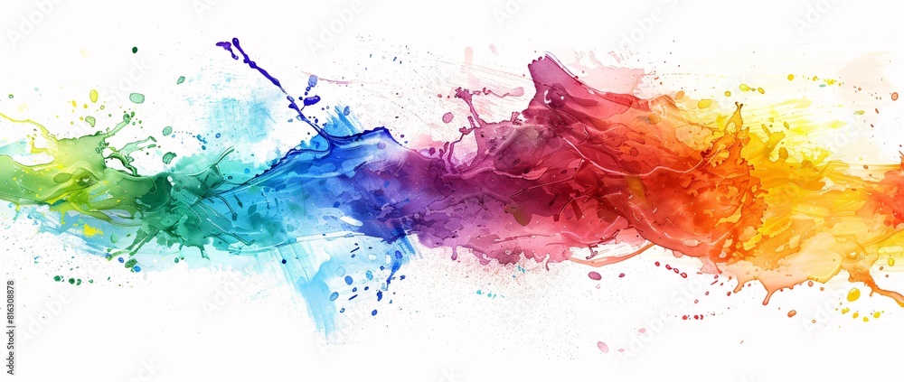 Vibrant Paint Splatter Abstract Art Print Vibrant Paint Splatter Abstract Art Print