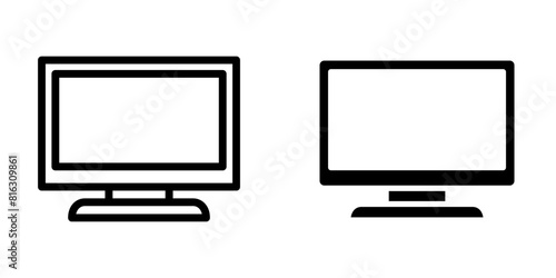 Illustration Vector graphic of monitor icon template