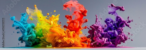 Vibrant Colors Explosion