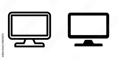Illustration Vector graphic of monitor icon template