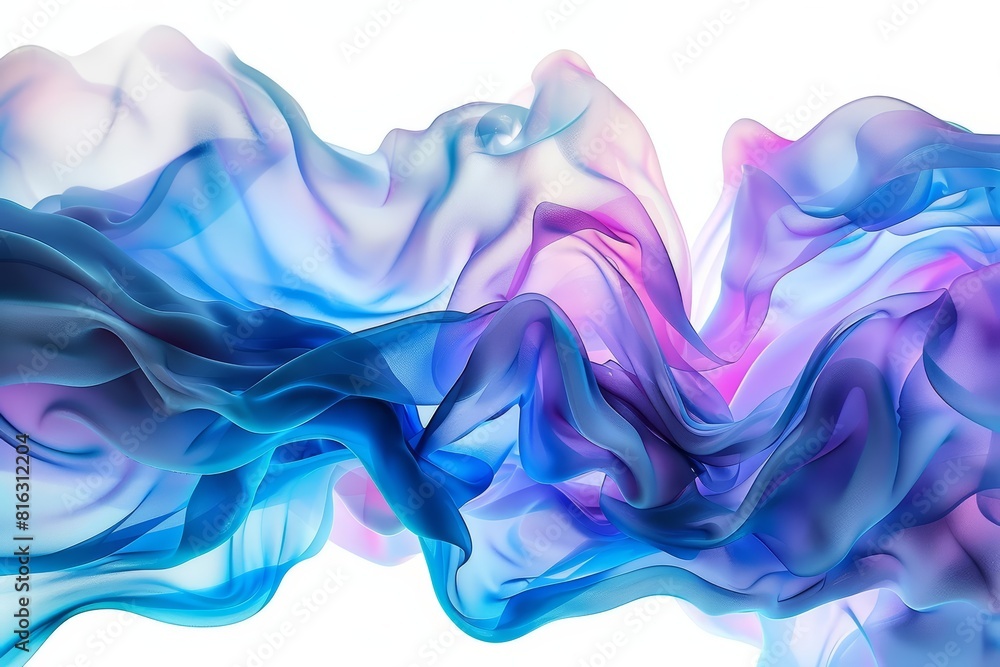 A visionary online platform uses groundbreaking AI to interpret abstract art into music, creating a perplexing new media experience, isolated on white A visionary online platform uses groundbreaking AI to interpret abstract art into music, creating a perplexing new media experience, isolated on white