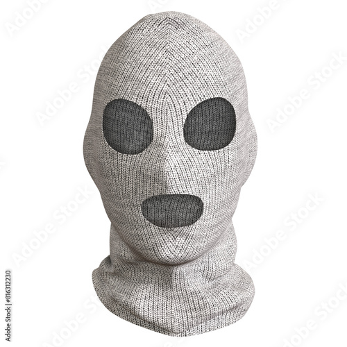 Mask Face Fashion Cloth isolated 3d rendered illustration