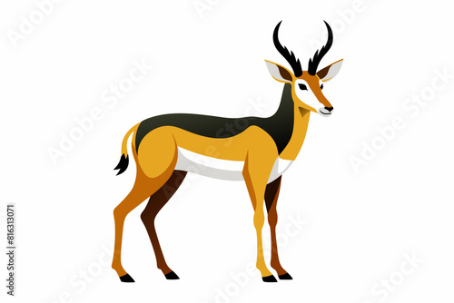 pronghorn cartoon vector illustration © Shiju Graphics