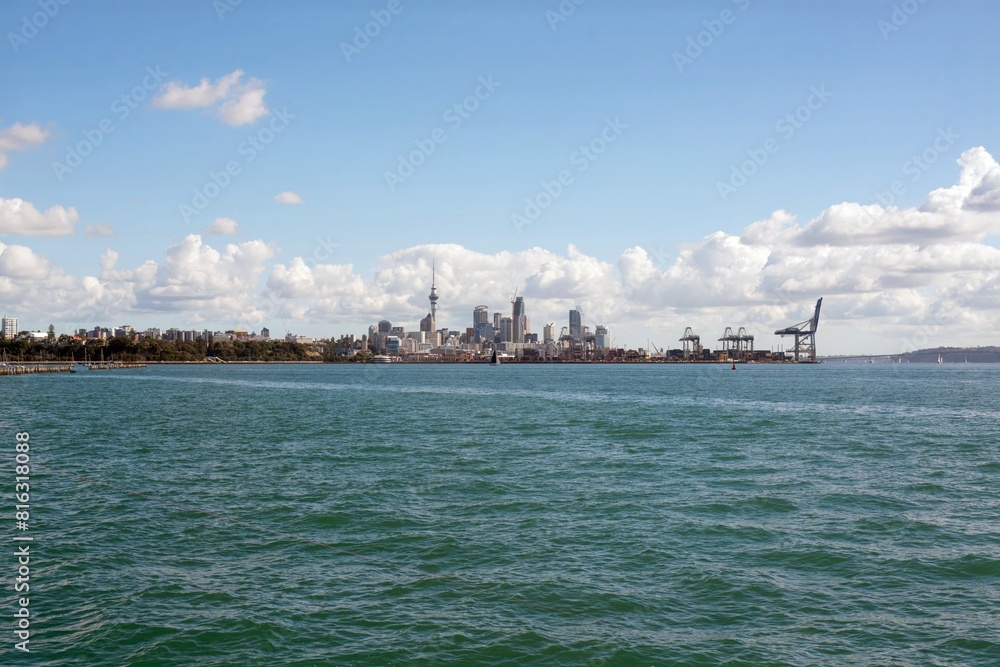 Auckland city skyline on a sunny day, New Zealand, may 2024, Auckland city skyline on a sunny day, New Zealand, may 2024,
