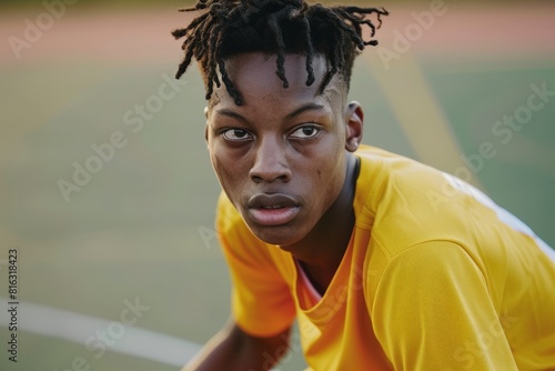young basketball player in ...